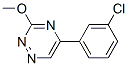 5-(m-Chlorophenyl)-3-methoxy-1,2,4-triazine Structure
