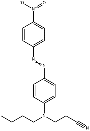 3-[butyl[4-[(4-nitrophenyl)azo]phenyl]amino]propiononitrile 구조식 이미지