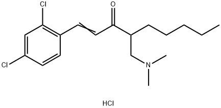 1-(2,4-dichlorophenyl)-4-dimethylaminomethyl-1-nonen-3-one Structure