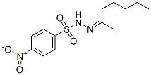 N-(heptan-2-ylideneamino)-4-nitro-benzenesulfonamide 구조식 이미지