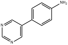 Benzenamine, 4-(5-pyrimidinyl)- (9CI) Structure