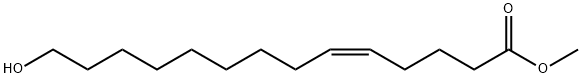 (Z)-14-Hydroxy-5-tetradecenoic acid methyl ester 구조식 이미지