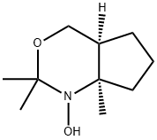 Cyclopent[d][1,3]oxazine, octahydro-1-hydroxy-2,2,7a-trimethyl-, cis- (9CI) Structure
