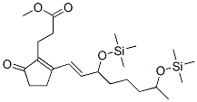 2-[3,7-Bis[(trimethylsilyl)oxy]-1-octenyl]-5-oxo-1-cyclopentene-1-propionic acid methyl ester 구조식 이미지