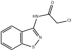 N-1,2-벤조이소티아졸-3-일-2-클로로아세트아미드 구조식 이미지
