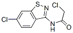 2-클로로-N-(6-클로로-1,2-벤즈이소티아졸-3-일)아세트아미드 구조식 이미지