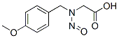 2-[(4-methoxyphenyl)methyl-nitroso-amino]acetic acid Structure