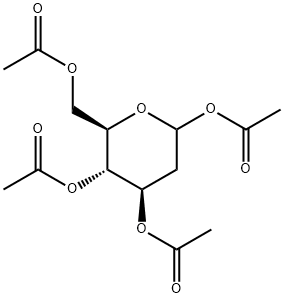 1,3,4,6-Tetra-O-acetyl-2-deoxy-D-glucopyranose 구조식 이미지