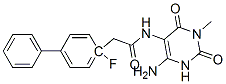 [1,1-Biphenyl]-4-acetamide,  N-(4-amino-1,2,3,6-tetrahydro-1-methyl-2,6-dioxo-5-pyrimidinyl)-4-fluoro- Structure