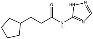3-cyclopentyl-N-(2H-1,2,4-triazol-3-yl)propionamide 구조식 이미지