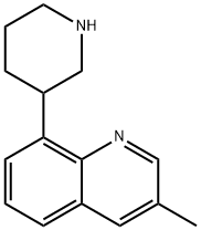 3-Methyl-8-(piperidin-3-yl)quinoline Structure