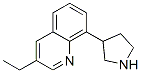 Quinoline, 3-ethyl-8-(3-pyrrolidinyl)- (9CI) Structure