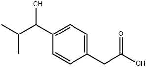 벤젠아세트산,4-(1-하이드록시-2-메틸프로필)-(9CI) 구조식 이미지