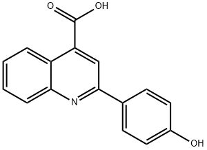 2-(4-HYDROXYPHENYL)QUINOLINE-4-CARBOXYLIC ACID Structure