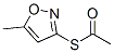 Ethanethioic acid, S-(5-methyl-3-isoxazolyl) ester (9CI) Structure