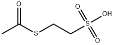 2-(Acetylsulfanyl)ethanesulphonic 구조식 이미지