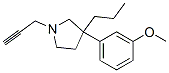 3-(m-Methoxyphenyl)-3-propyl-1-(2-propynyl)pyrrolidine 구조식 이미지