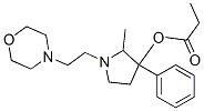 2-Methyl-1-(2-morpholinoethyl)-3-phenylpyrrolidin-3-ol propionate 구조식 이미지