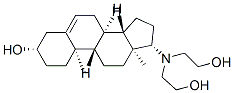 (3S,8R,9S,10R,13S,14S,17S)-17-(bis(2-hydroxyethyl)amino)-10,13-dimethy l-2,3,4,7,8,9,11,12,14,15,16,17-dodecahydro-1H-cyclopenta[a]phenanthre n-3-ol 구조식 이미지