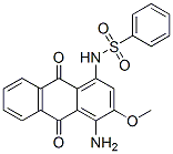 N-(4-amino-9,10-dihydro-3-methoxy-9,10-dioxo-1-anthryl)benzenesulphonamide        Structure