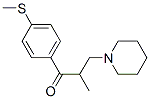 (-)-1-[4-(Methylthio)phenyl]-3-piperidino-2-methyl-1-propanone 구조식 이미지