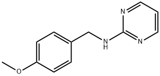 N-[(4-메톡시페닐)메틸]피리미딘-2-아민 구조식 이미지