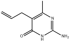 5-ALLYL-2-아미노-6-메틸-피리미딘-4-OL 구조식 이미지