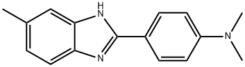 N,N-DIMETHYL-4-(5-METHYL-1H-BENZO[D]IMIDAZOL-2-YL)BENZENAMINE Structure