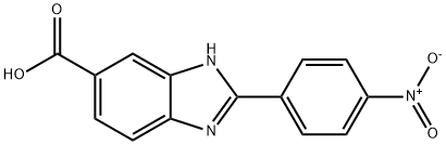 2-(4-NITRO-PHENYL)-3H-BENZOIMIDAZOLE-5-CARBOXYLIC ACID Structure