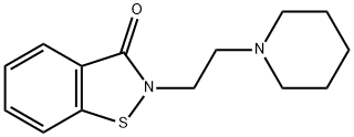 2-[2-(1-piperidinyl)ethyl]-1,2-benzisothiazol-3(2H)-one 구조식 이미지