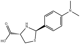 2-(4-(DIMETHYLAMINO)PHENYL)-1,3-THIAZOLIDINE-4-CARBOXYLIC ACID Structure