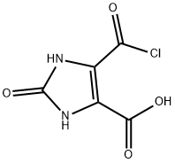 1H-Imidazole-4-carboxylicacid,5-(chlorocarbonyl)-2,3-dihydro-2-oxo-(9CI) 구조식 이미지