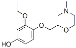 3-Ethoxy-4-[(4-methyl-2-morpholinyl)methoxy]phenol Structure