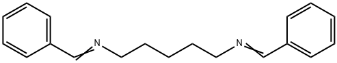 N-[5-(benzylideneamino)pentyl]-1-phenyl-methanimine Structure
