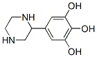 1,2,3-Benzenetriol, 5-(2-piperazinyl)- (9CI) Structure