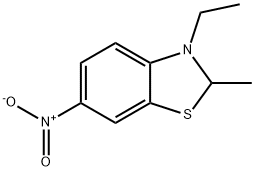 Benzothiazole, 3-ethyl-2,3-dihydro-2-methyl-6-nitro- (9CI) Structure