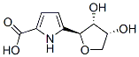 1H-Pyrrole-2-carboxylic acid, 5-[(2S,3R,4R)-tetrahydro-3,4-dihydroxy-2-furanyl]- (9CI) Structure