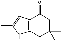 2,6,6-trimethyl-4,5,6,7-tetrahydro-1H-indol-4-one 구조식 이미지