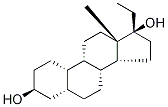 (3α,5α,17α)-19-Norpregnane-3,17-diol 구조식 이미지