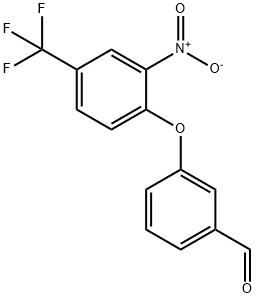 3-[2-Nitro-4-(trifluoromethyl)phenoxy]benzaldehyde Structure