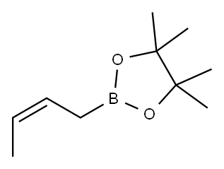 Z-2-Buten-1-yl-boronic  acid  pinacol  ester,  Z-Crotylboronic  acid  pinacol  ester,  cis-2-(2-Buten-1-yl)-4,4,5,5-tetramethyl-1,3,2-dioxaborolane Structure