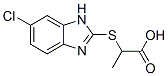2-[(5-chloro-3H-benzoimidazol-2-yl)sulfanyl]propanoic acid 구조식 이미지