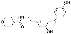 N-[2-[[(2S)-2-Hydroxy-3-(4-hydroxyphenoxy)propyl]amino]ethyl]morpholine-4-carboxamide Structure