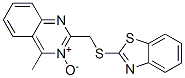 Quinazoline, 2-[(2-benzothiazolylthio)methyl]-4-methyl-, 3-oxide 구조식 이미지