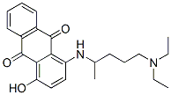 1-((4-(Diethylamino)-1-methylbutyl)amino)-4-hydroxy-9,10-anthracenedio ne 구조식 이미지