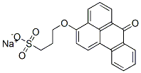 1-Propanesulfonic acid, 3-((7-oxo-7H-benz(de)anthracene-3-yl)oxy)-, so dium salt Structure