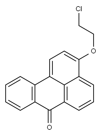 3-(2-Chloroethoxy)-7H-benz(de)anthracene-7-one 구조식 이미지