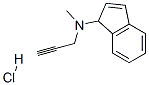 N-메틸-N-프로프-2-이닐-1H-인덴-1-아민염산염 구조식 이미지