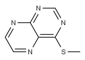4-methylsulfanylpteridine 구조식 이미지