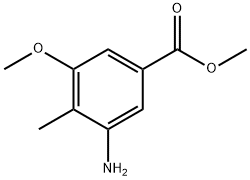 5-AMINO-3-METHOXY-4-METHYLBENZOIC ACID METHYL ESTER 구조식 이미지